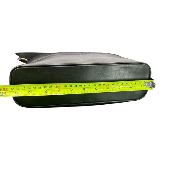 Giani Bernini Black Leather Shoulder Bag Gold Hardware Classic Hobo Purse - Picture 7 of 12